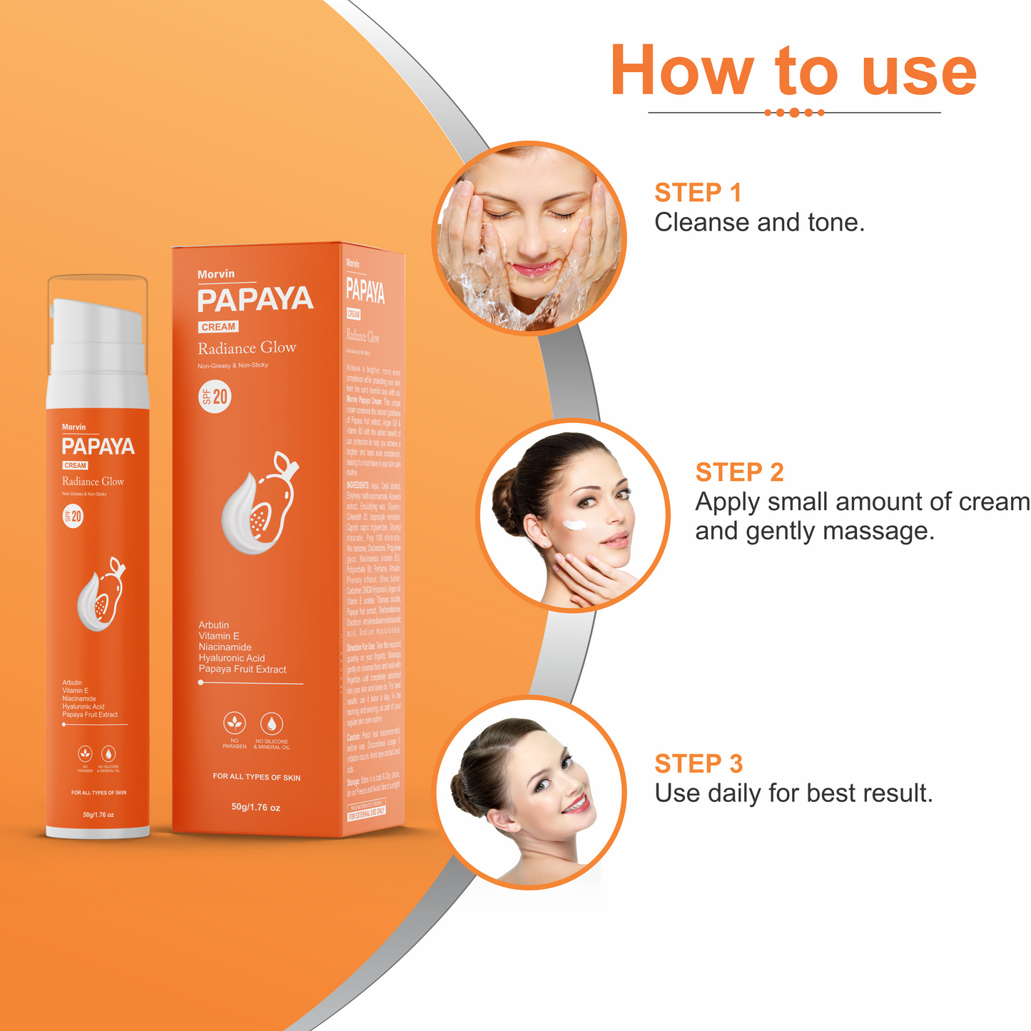Morvin Papaya Radiance Glow Cream