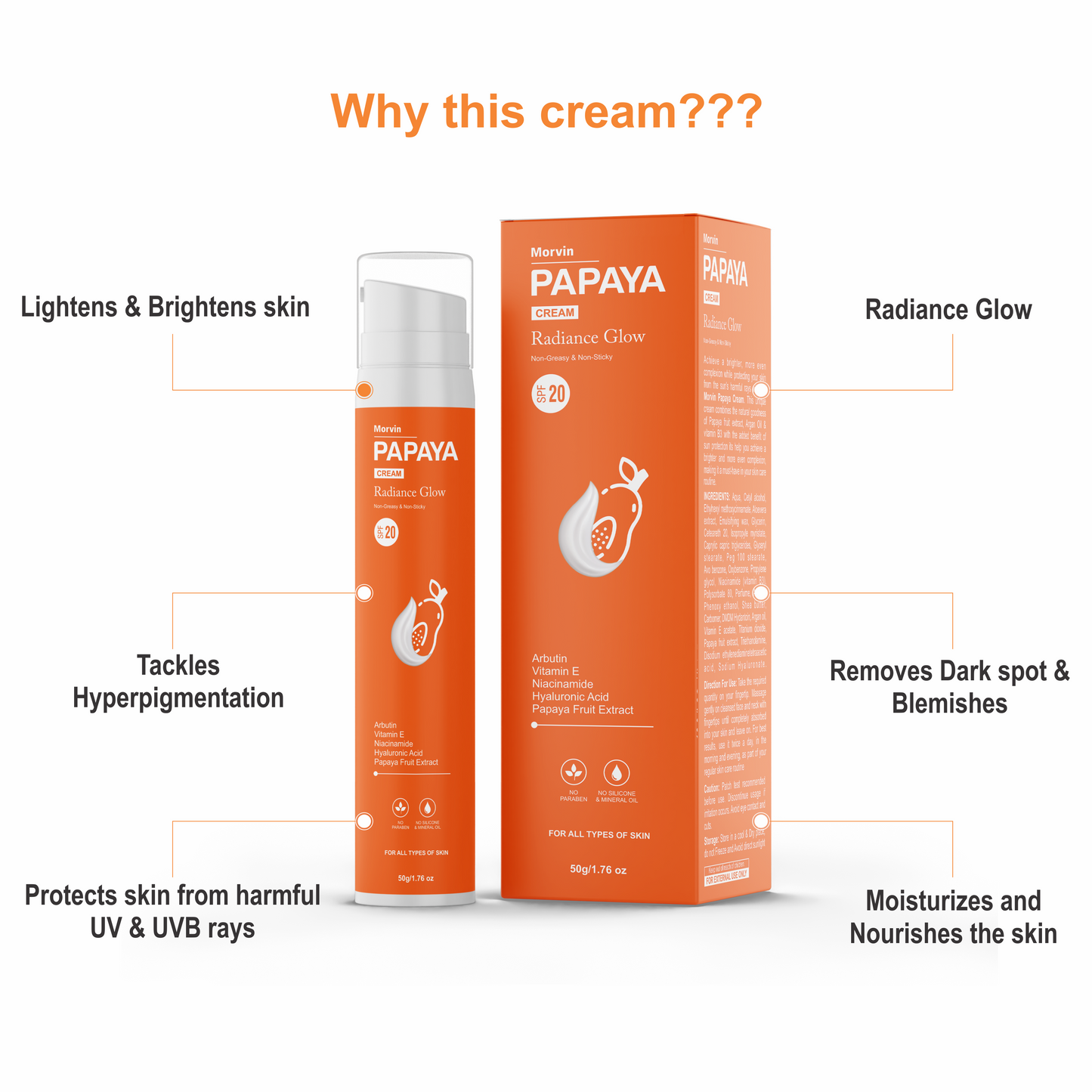 Morvin Papaya Radiance Glow Cream
