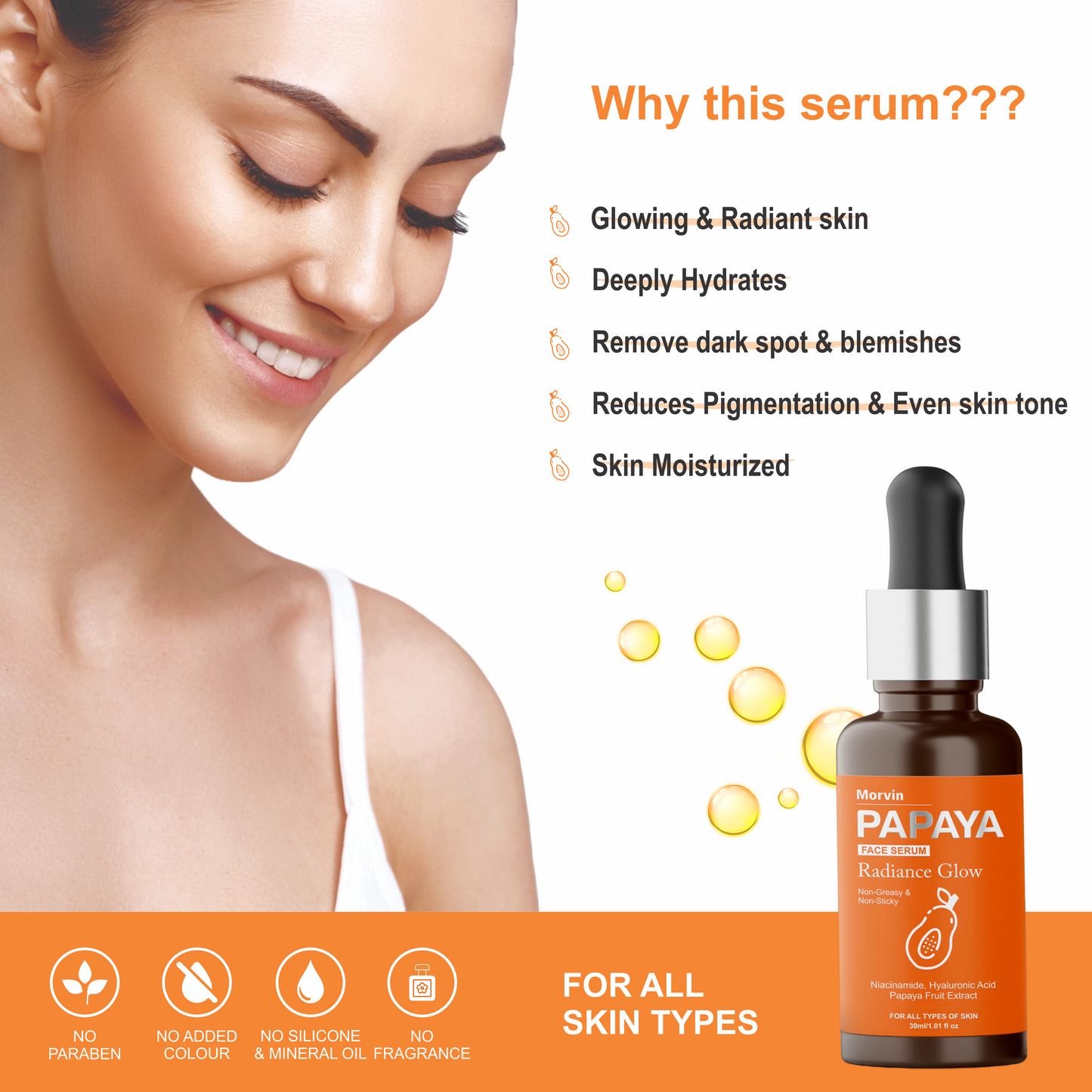 Morvin Papaya Radiance Glow Face Serum