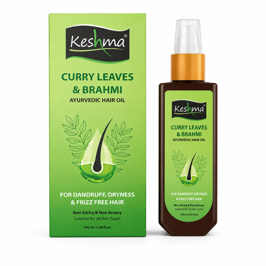 Keshma Curry Leaves & Brahmi Ayurvedic Hair Oil