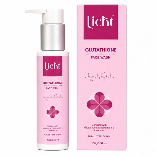 Licht Glutathione Face Wash with Niacinamide & Aloe Vera