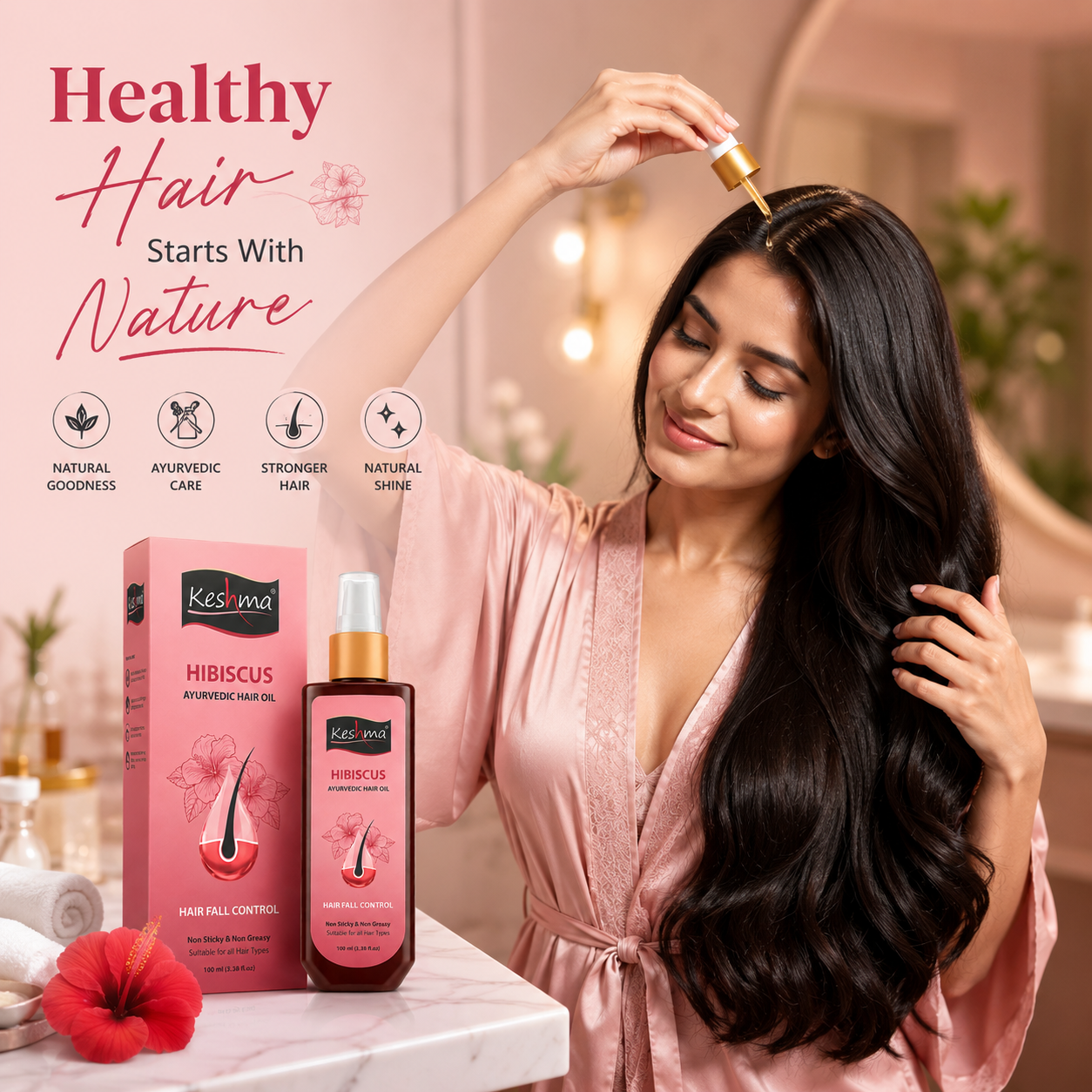 Keshma Hibiscus Ayurvedic Hair Oil