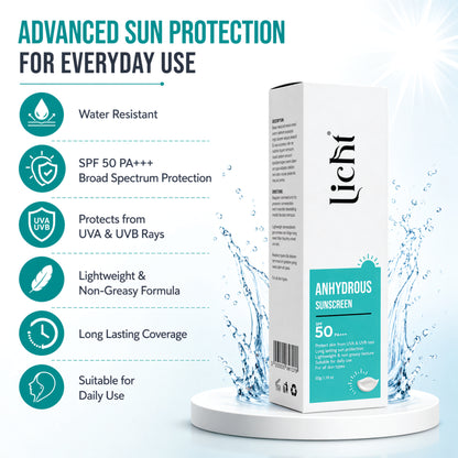 Licht Anhydrous Sunscreen SPF 50 PA+++