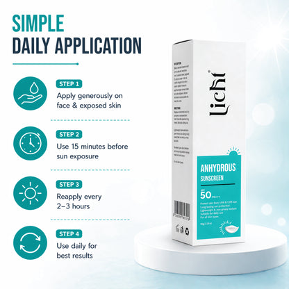 Licht Anhydrous Sunscreen SPF 50 PA+++