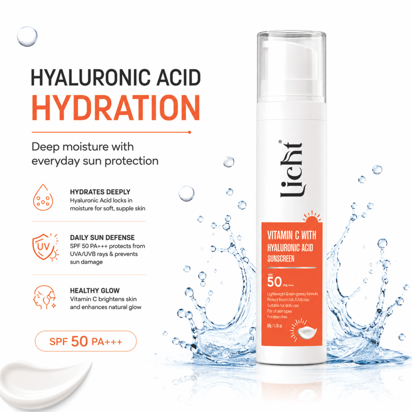 Licht Vitamin C Sunscreen SPF 50 PA+++