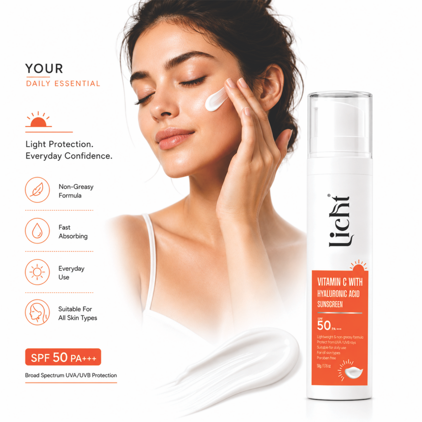 Licht Vitamin C Sunscreen SPF 50 PA+++