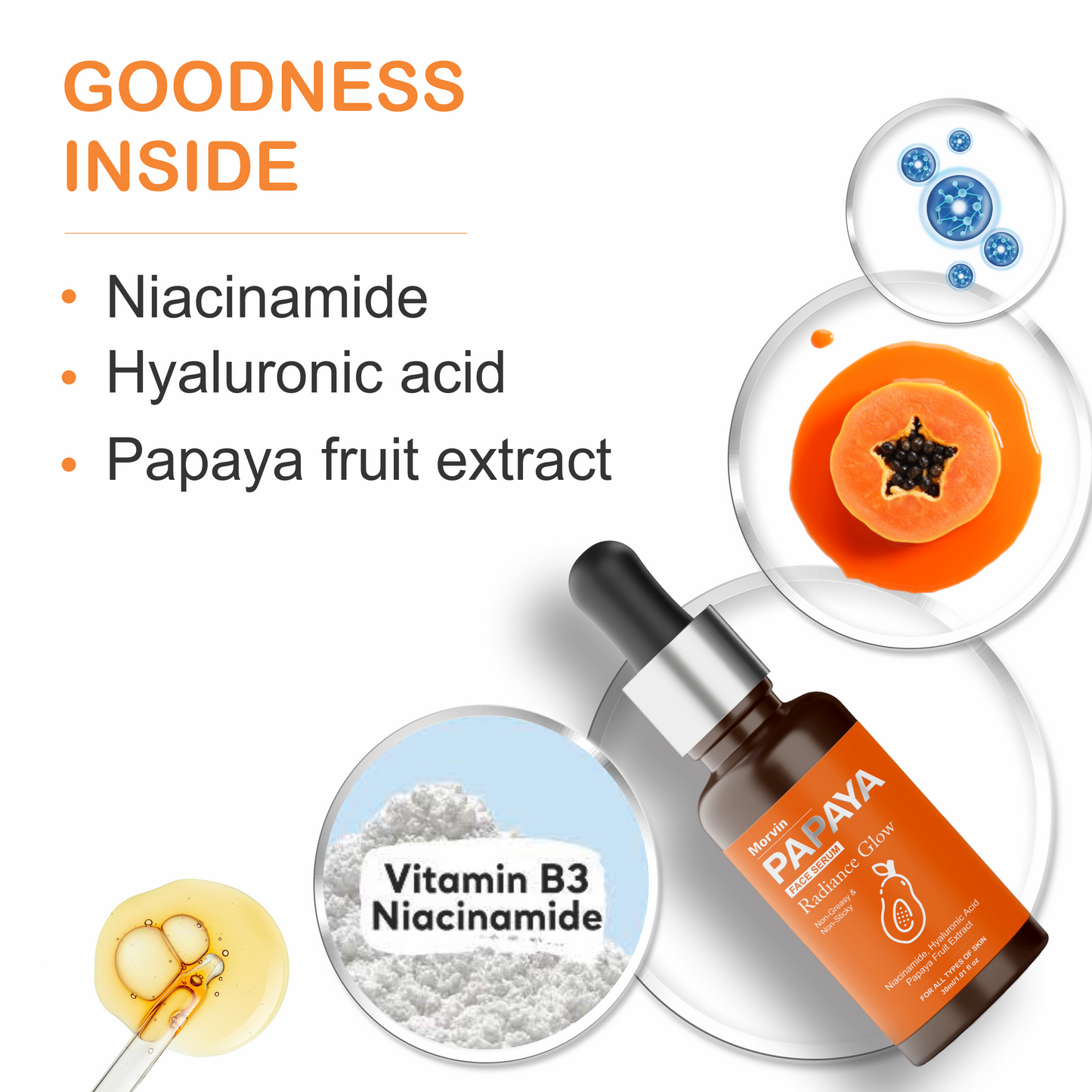 Morvin Papaya Radiance Glow Face Serum