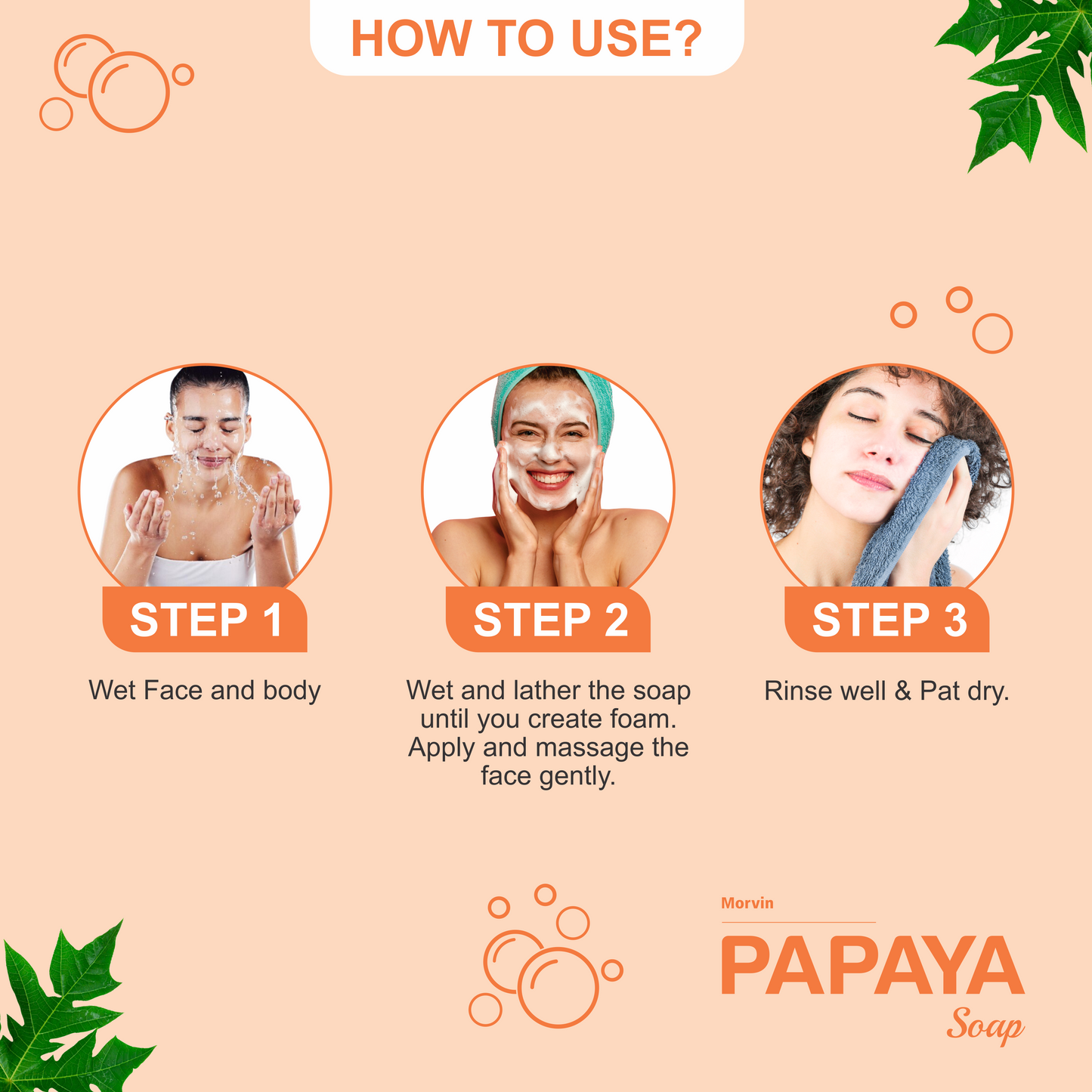 Morvin Papaya Skin Whitening Soap