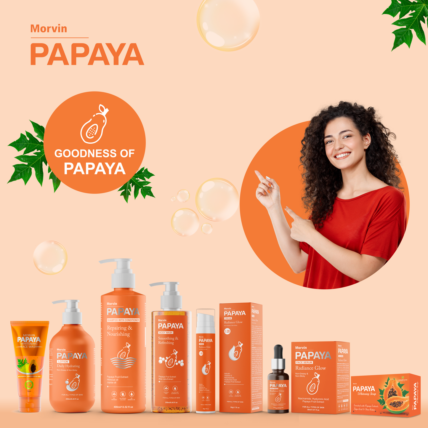 Morvin Papaya Skin Whitening Soap