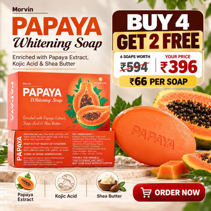 Morvin Papaya Skin Whitening Soap