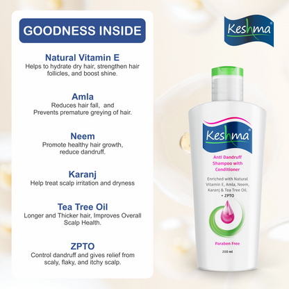 KESHMA Anti Dandruff Shampoo with Conditioner