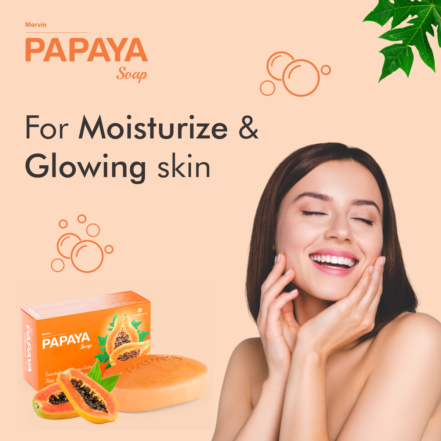 Morvin Papaya Skin Whitening Soap